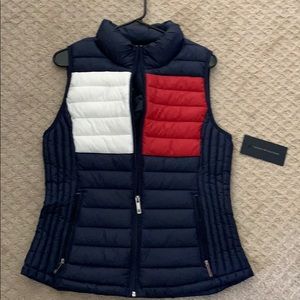 Red, white, and blue vest